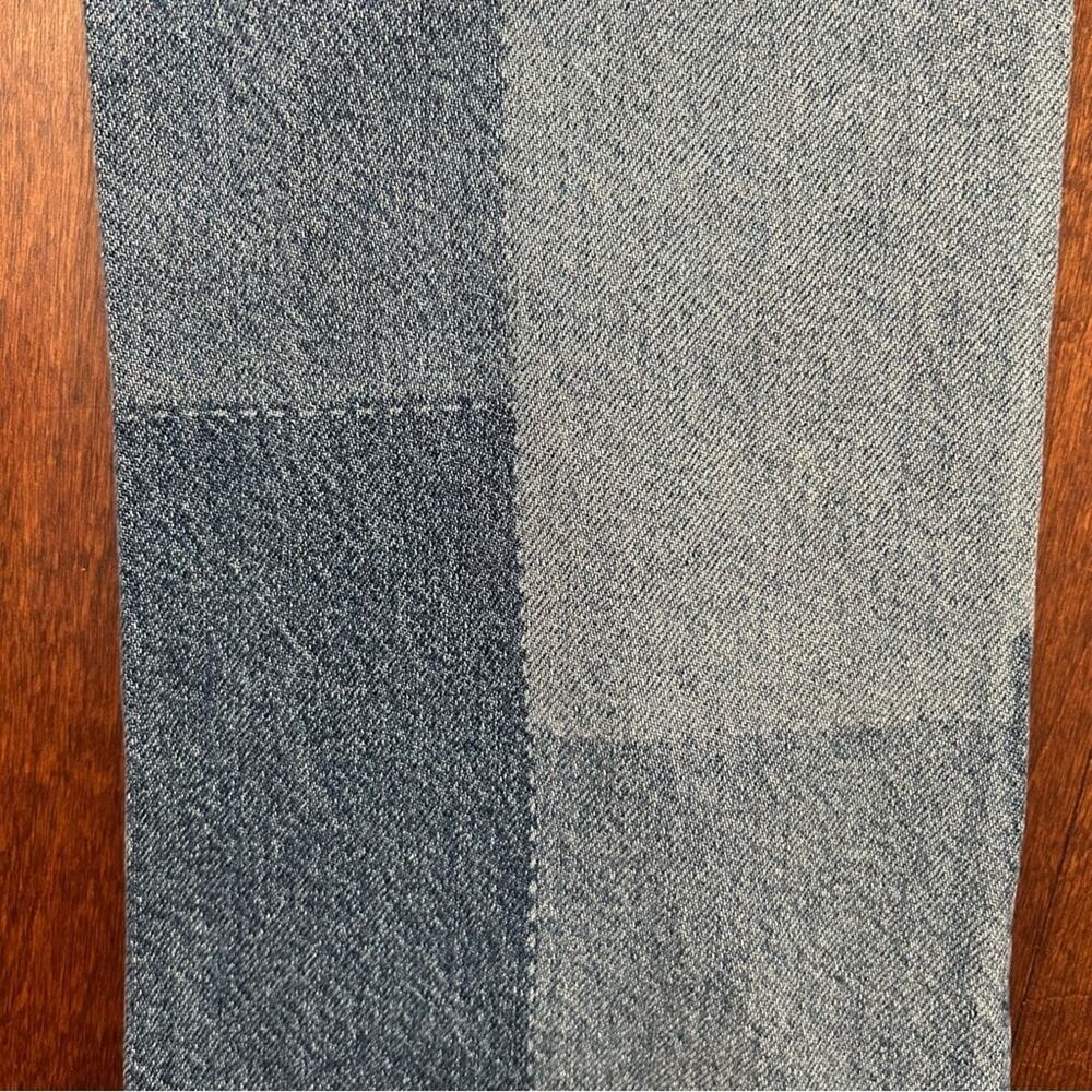 American Eagle 90s Bootcut Patchwork Pattern Blue… - image 3